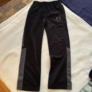 Boys Black Under Armour sweat pants